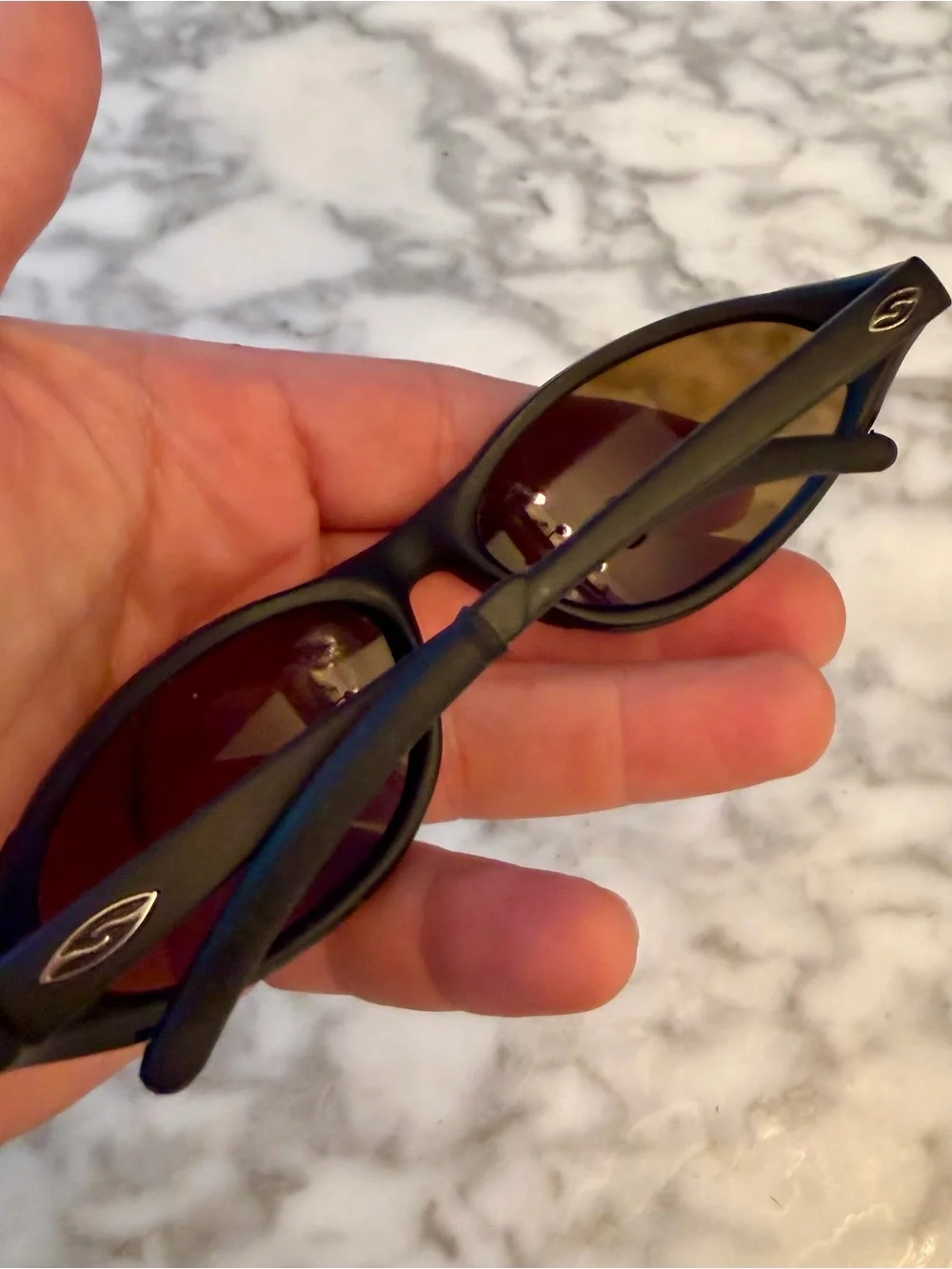Vtg Y2K Smith Optics Slider 01 Wrap Sunglasses 90s Black Made In France